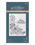 Spellbinders - More BetterPress Christmas Collection - Press Plate & Dies - Poinsettia Corner-ScrapbookPal