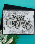 Spellbinders - More BetterPress Christmas Collection - Press Plate & Dies - Poinsettia Corner-ScrapbookPal