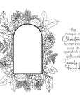 Spellbinders - More BetterPress Christmas Collection - Press Plate - Magic of Christmas Frame-ScrapbookPal