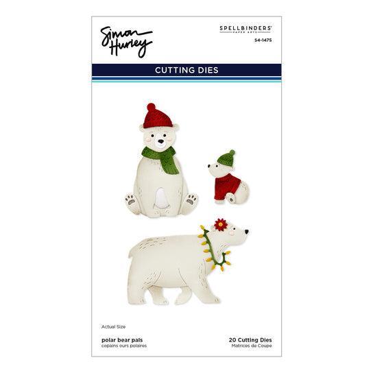 Spellbinders - North Pole Friends Collection - Dies - Polar Bear Pals-ScrapbookPal