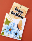 Spellbinders - Not Your Ordinary Card Collection - Dies - Pinking Birthday Rectangles-ScrapbookPal