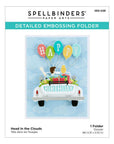 Spellbinders - Open Road Collection - Embossing Folder - Head in the Clouds-ScrapbookPal