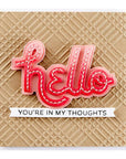 Spellbinders - Out and About Collection - Dies - Stitched Hello-ScrapbookPal