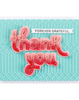 Spellbinders - Out and About Collection - Dies - Stitched Thank You & For You-ScrapbookPal
