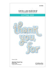 Spellbinders - Out and About Collection - Dies - Stitched Thank You & For You-ScrapbookPal