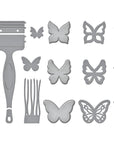 Spellbinders - Paint Your World Collection - Dies - Butterfly Burst-ScrapbookPal