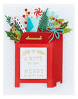Spellbinders - Parcel & Post Collection - Glimmer Hot Foil Plate - Christmas Mailbox Greetings-ScrapbookPal