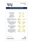 Spellbinders - Photosynthesis Collection - Glimmer Hot Foil Plate & Die Set - Must-Have Sentiments-ScrapbookPal