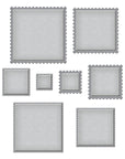 Spellbinders - Postage Edge Shapes Collection - Dies - Postage Edge Squares-ScrapbookPal