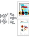 Spellbinders - Say Cheese Classic Mouse - Dies - Flags & Banners-ScrapbookPal