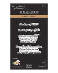 Spellbinders - Say Cheese Classic Pooh Baby Collection - Press Plate & Dies - Sweet Sentiments-ScrapbookPal
