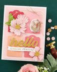 Spellbinders - Sealed 3D Botanicals Collection - 3D Wax Seal Stamp - Peony Butterfly-ScrapbookPal
