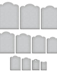 Spellbinders - Sealed 3D Botanicals Collection - Dies - Scallop Labels and Tag-ScrapbookPal