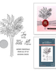 Spellbinders - Sealed 3D Christmas Collection - Press Plate & Dies - Poinsettia Stems-ScrapbookPal