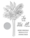 Spellbinders - Sealed 3D Christmas Collection - Press Plate & Dies - Poinsettia Stems-ScrapbookPal