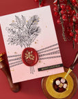 Spellbinders - Sealed 3D Christmas Collection - Press Plate & Dies - Poinsettia Stems-ScrapbookPal