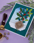 Spellbinders - Sealed for Christmas Collection - 3D Embossing Folder - Evergreen-ScrapbookPal
