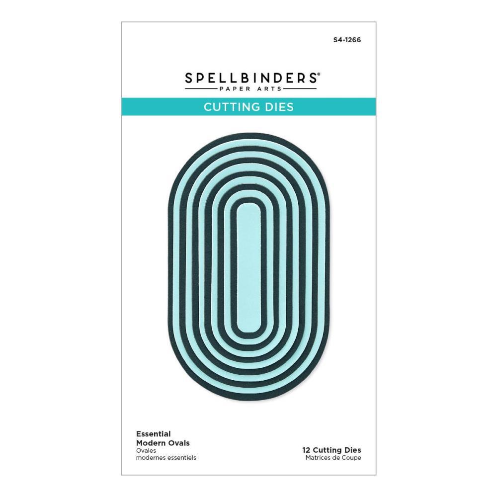 Spellbinders - Sealed for Summer Collection - Dies - Essential Modern Ovals-ScrapbookPal