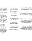 Spellbinders - Season of Wonder Collection - Clear Stamps - Christmas Blessings Sentiments-ScrapbookPal