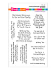 Spellbinders - Season of Wonder Collection - Clear Stamps - Christmas Blessings Sentiments-ScrapbookPal