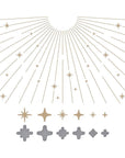 Spellbinders - Shine Bright Collection - Glimmer Hot Foil Plate & Die Set - Sparkle Background-ScrapbookPal
