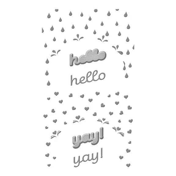 Spellbinders - Showered with Love Collection - Dies - Raining Hearts-ScrapbookPal