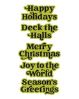 Spellbinders - Simon's Sentiments Collection - Letterpress + Foil Plate & Dies - Joyful Christmas Sentiments-ScrapbookPal