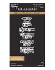 Spellbinders - Simon's Sentiments Collection - Letterpress + Foil Plate & Dies - Must-Have Sentiments-ScrapbookPal
