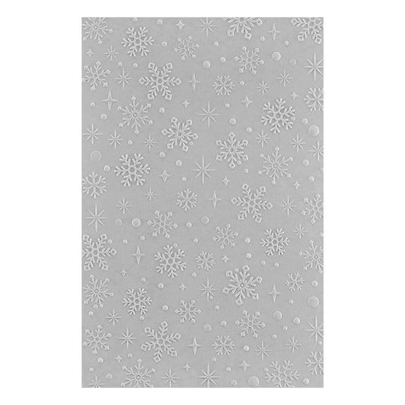 Spellbinders - Simon's Snow Globes Collection - 3D Embossing Folder - Sparkling Snow-ScrapbookPal