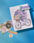 Spellbinders - Simple Vintage Flower Shoppe Collection - Dies - Scallop Journal Cards-ScrapbookPal