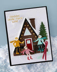 Spellbinders - Ski-son's Greetings Collection - 3D Embossing Folder - Streamline-ScrapbookPal