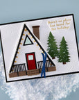 Spellbinders - Ski-son's Greetings Collection - Dies - Ski Lodge-ScrapbookPal
