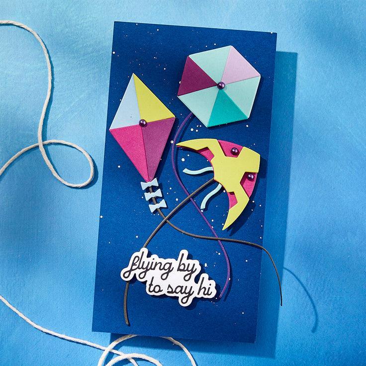 Spellbinders - Sky's the Limit Collection - Press Plates & Dies - Soaring Sentiments-ScrapbookPal