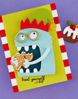 Spellbinders - Snack Goals Collection - Clear Stamp & Dies - Merry Munchies-ScrapbookPal