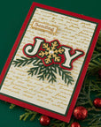 Spellbinders - Snowflake Kisses Collection - Clear Stamps & Dies - Snowflake Joy-ScrapbookPal