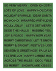 Spellbinders - Snowflake Kisses Collection - Letterpress + Foil Plate & Cut - Snowflake Kisses Sentiments-ScrapbookPal