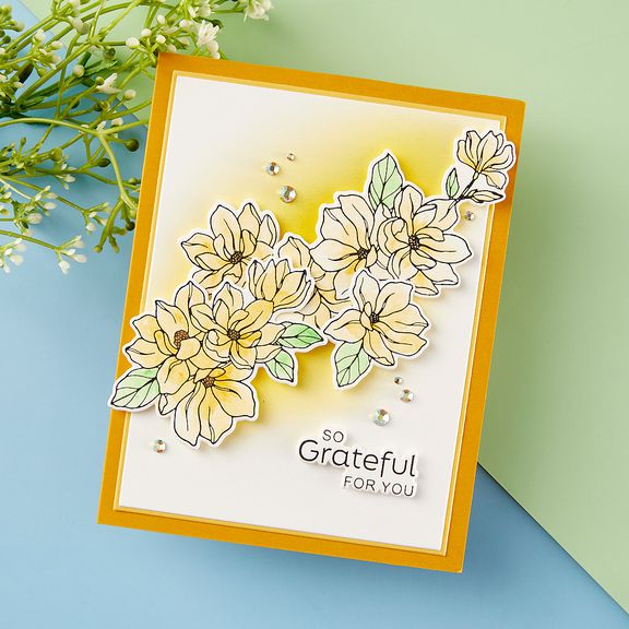 Spellbinders - Spring Sampler - Press Plate & Dies - Spring Magnolias-ScrapbookPal