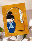 Spellbinders - Spring in Kyoto Collection - Dies - Kokeshi Dolls-ScrapbookPal