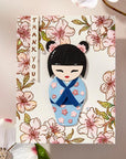 Spellbinders - Spring in Kyoto Collection - Dies - Kokeshi Dolls-ScrapbookPal