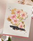 Spellbinders - Spring in Kyoto Collection - Press Plates & Dies - Cherry Blossoms-ScrapbookPal