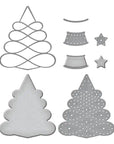 Spellbinders - Stitched for Christmas Collection - Dies - Stitched Christmas Tree-ScrapbookPal