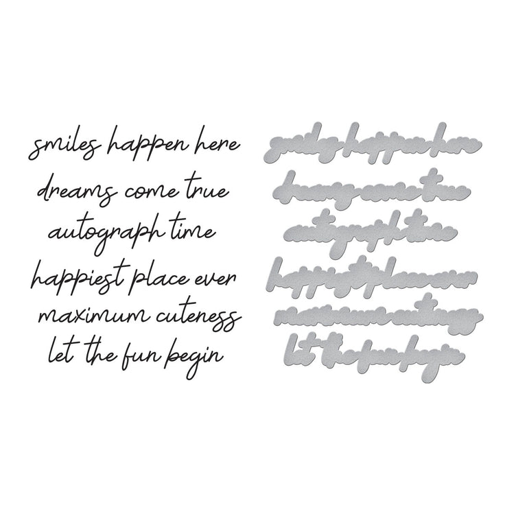 Spellbinders - Storytelling Collection - Press Plates & Dies - Magic Sentiments-ScrapbookPal