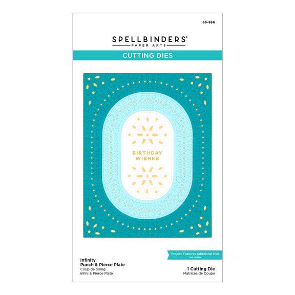 Spellbinders - Stylish Ovals Collection - Dies - Infinity Punch & Pierce Plate-ScrapbookPal