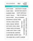 Spellbinders - Summer Camp Collection - Clear Stamps - Summertime Sentiments-ScrapbookPal