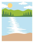 Spellbinders - Summer Camp Collection - Stencils - Lakeside Memories-ScrapbookPal