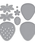 Spellbinders - Summer Felt Stitch & Create Collection - Dies - Felt Berry Blossom-ScrapbookPal