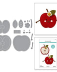 Spellbinders - Summer Felt Stitch & Create Collection - Dies - Felt Cheeky Apple-ScrapbookPal