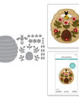 Spellbinders - Summer Felt Stitch & Create Collection - Dies - Felt Floral Beehive-ScrapbookPal