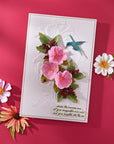 Spellbinders - Summer Solstice Garden Collection - 3D Embossing Folder - Petunia Cascade-ScrapbookPal