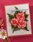 Spellbinders - Summer Solstice Garden Collection - Dies - Begonia and Ladybugs-ScrapbookPal